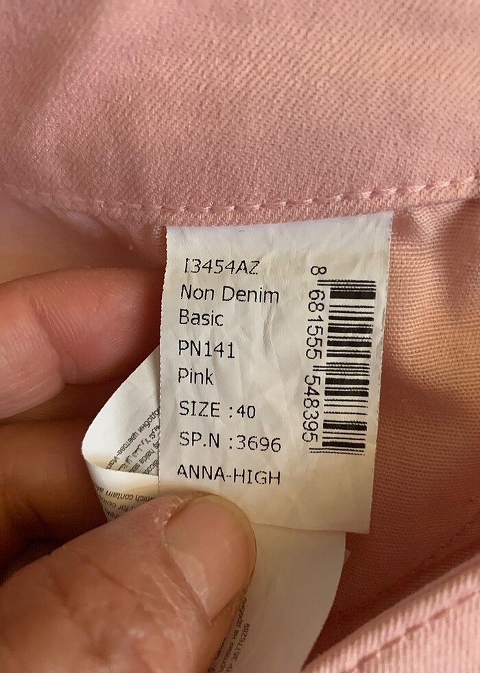 Etiketli pantolon - Görsel 4