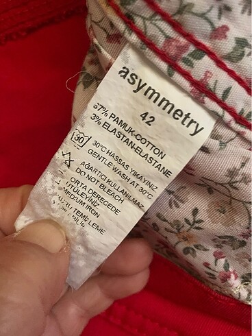 Kırmızı pantolon 42 beden - Görsel 4