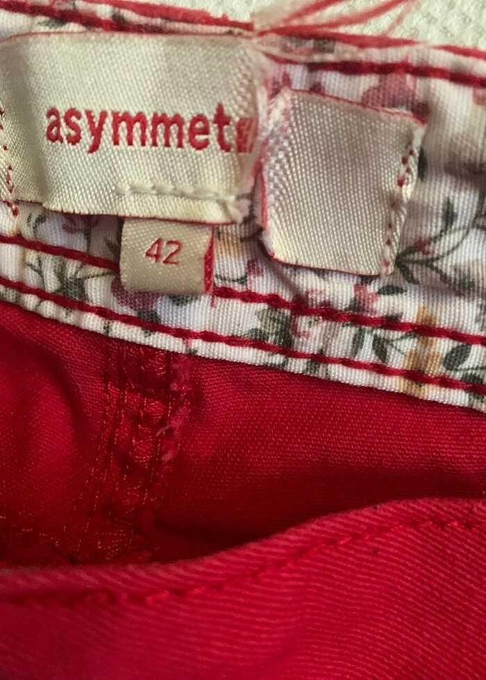 Kırmızı pantolon 42 beden - Görsel 3