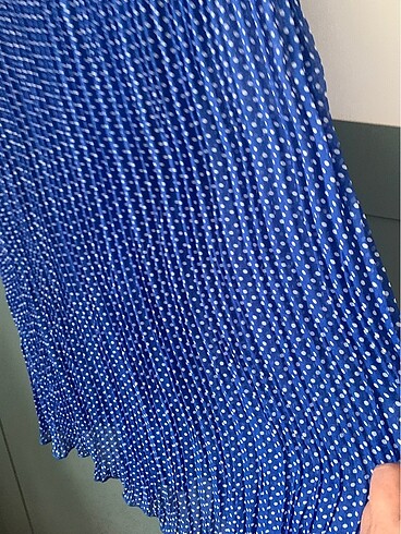 Pliseli elbise - Görsel 5