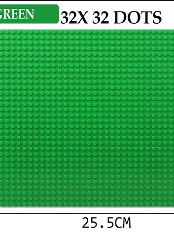 Lego Uyumlu Taban Plaka Yeşil