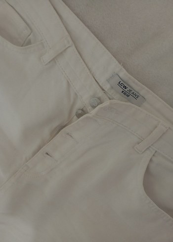 40 Beden beyaz Renk Beyaz Midi Regular Fit Jean