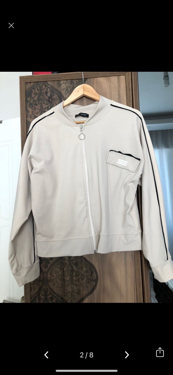 Kadın Bej Uzun Kollu Eşofman Takımı - Görsel 2