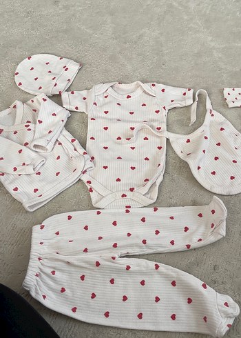 Bebek Kız Örgü Uzun Kollu Beyaz Takım - Görsel 3