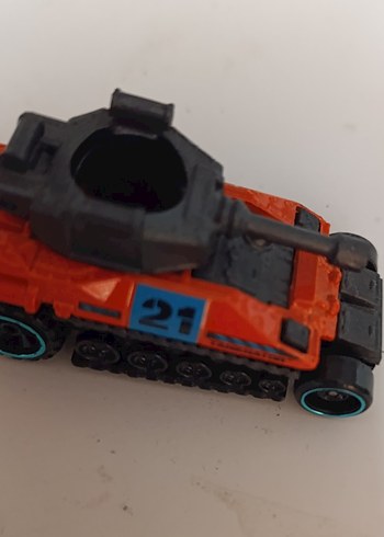 Turuncu Mini Tank Oyuncak Araba