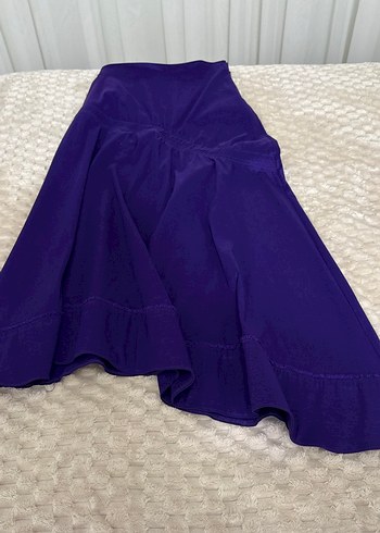 Mor Uzun Salaş Kadın Etek - Görsel 2
