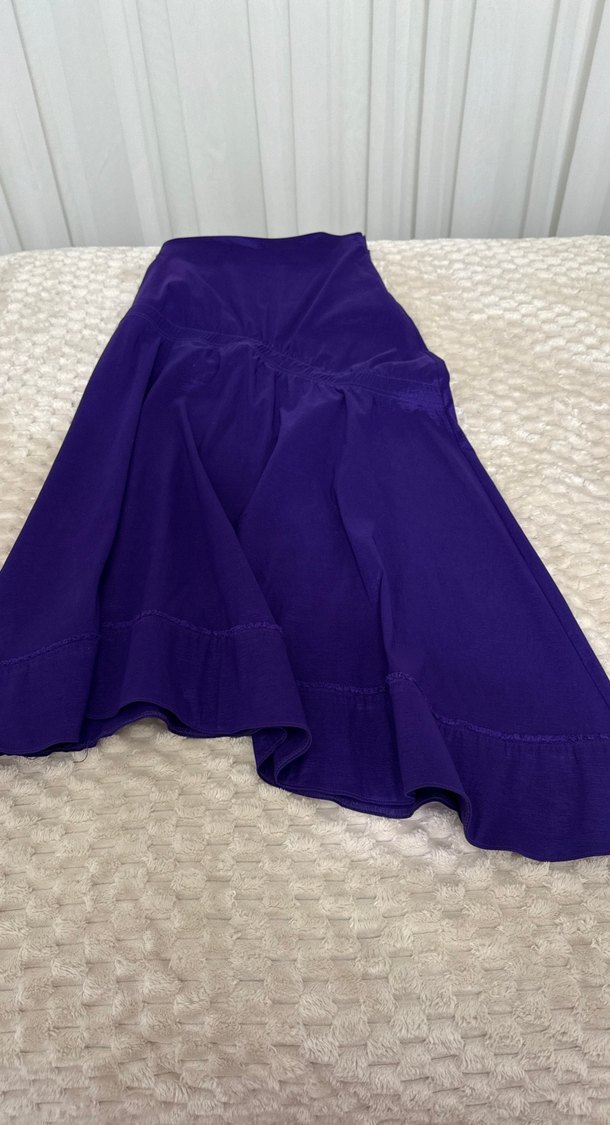 Mor Uzun Salaş Kadın Etek - Görsel 2