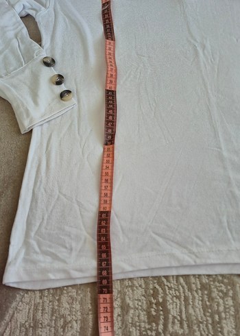 Düğmeli V Yaka Uzun Kollu Kadın Gömlek - Görsel 3