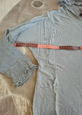 Düğmeli V Yaka Uzun Kollu Kadın Gömlek - Görsel 8