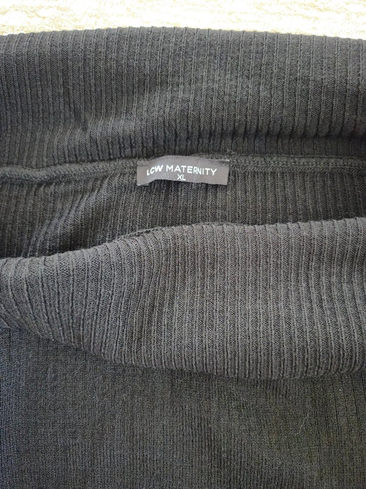 Siyah kayık Yakalı Kadın Triko Kazak - Görsel 5