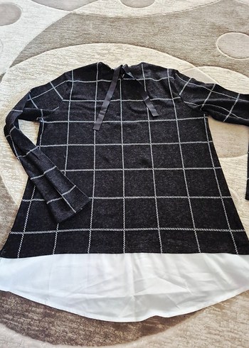 Kareli Uzun Kollu Tunik - Görsel 2