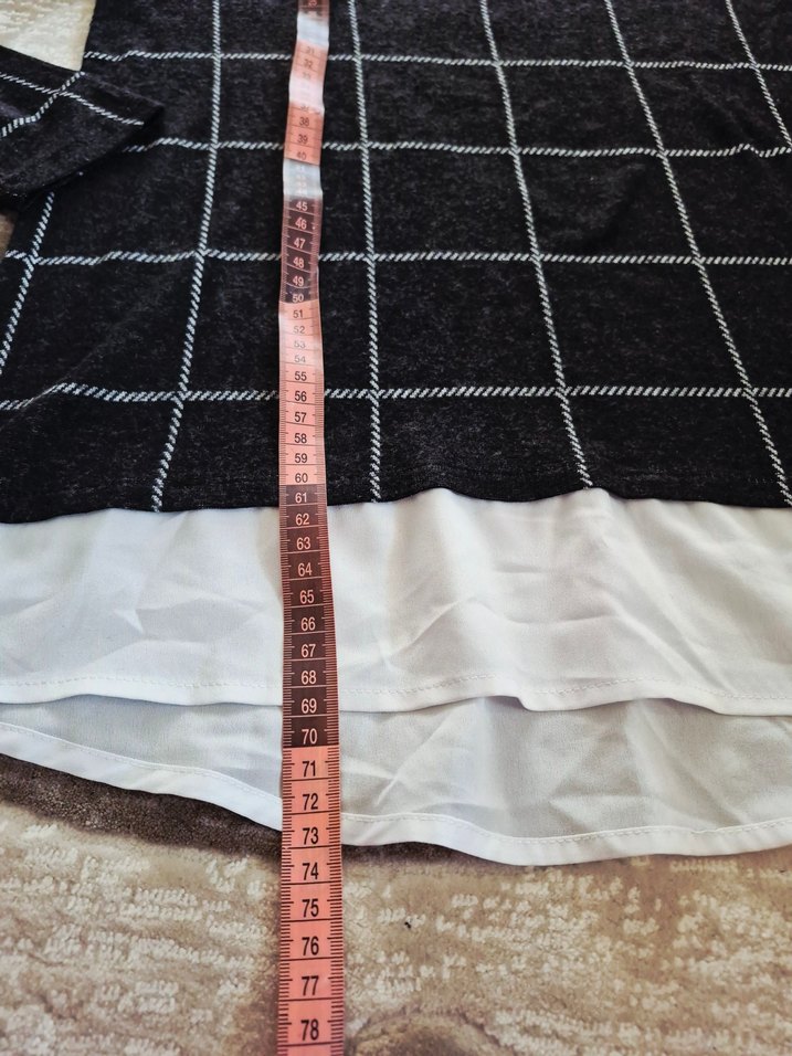 Kareli Uzun Kollu Tunik - Görsel 4