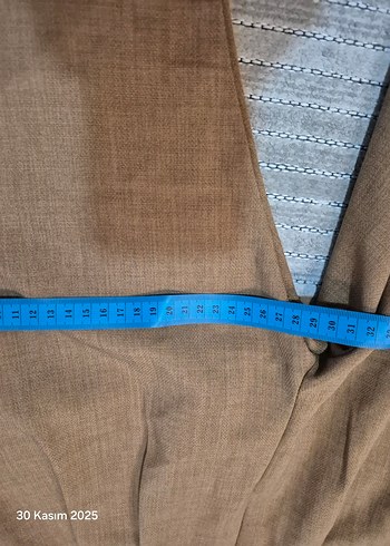 Kadın Kahverengi kumaş Pilili Pantolon - Görsel 4