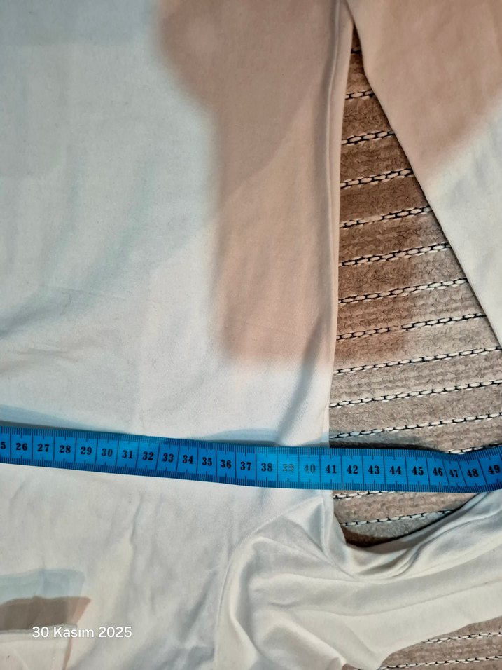 Düğmeli Beyaz Pamuklu Kadın bady - Görsel 5