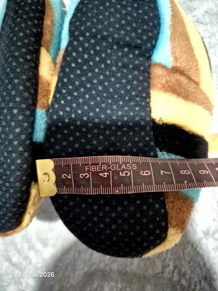 Çocuk Renkli Desenli Sıcak Terlik - Görsel 5