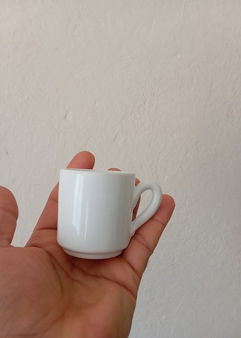 Paşabahçe Beyaz Seramik Mini Fincan