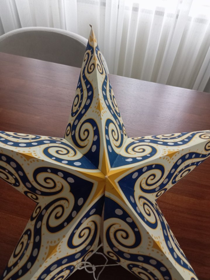 Parlak Mavi Yıldız Dekorasyon Objeleri - Görsel 3