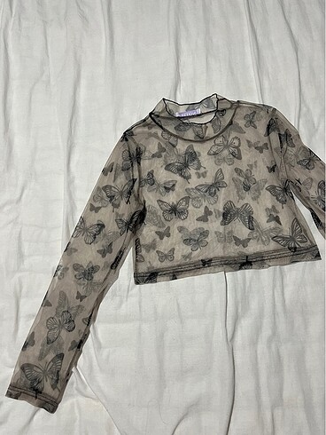 xs Beden Tül crop