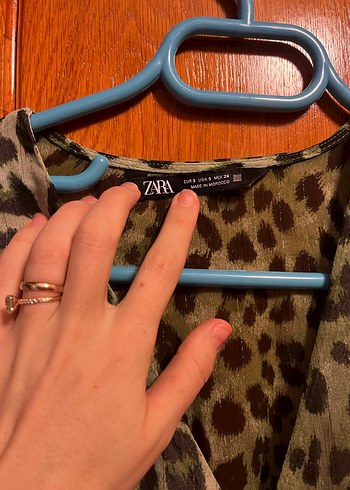 Leopar Desenli Kemerli Mini Elbise - Görsel 3