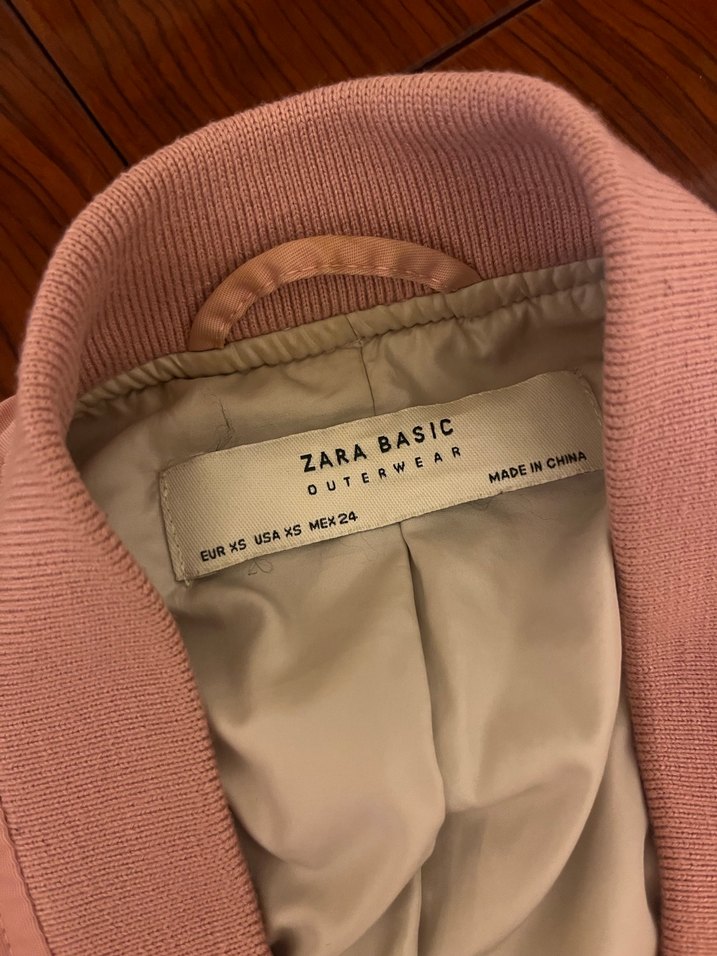 Pembe Fermuarlı Kadın Ceket - Görsel 3