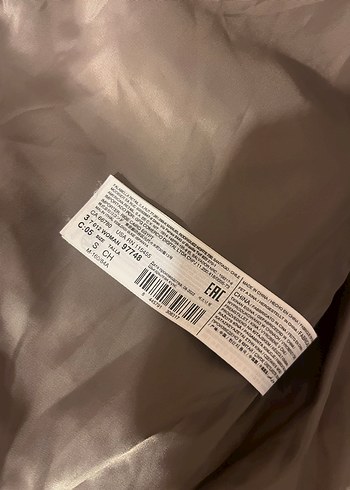 Bej Deri Kadın Kışlık Mont - Görsel 5