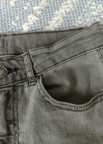 Gri Erkek Çocuk Denim Pantolon - Görsel 3