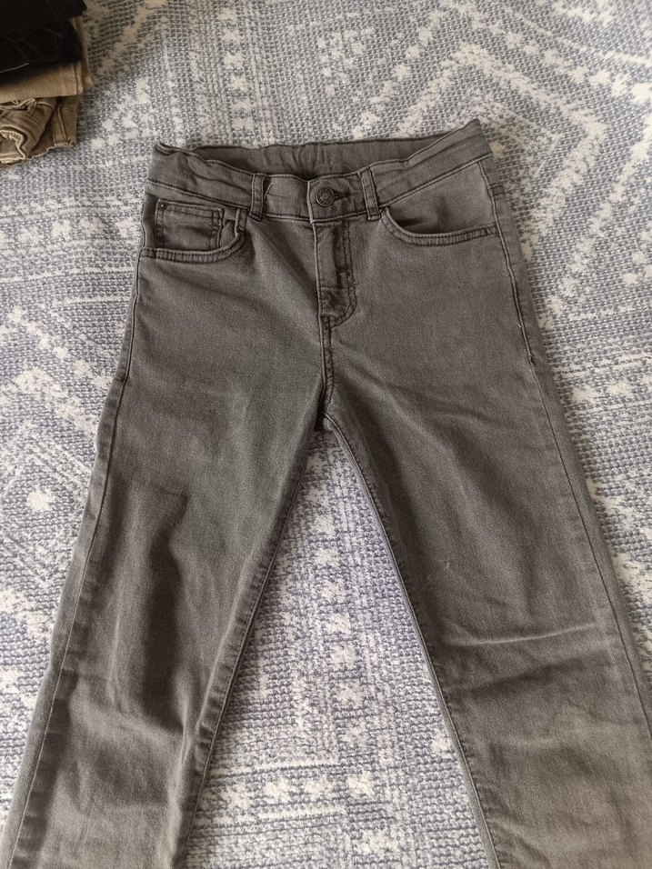 Gri Erkek Çocuk Denim Pantolon - Görsel 5