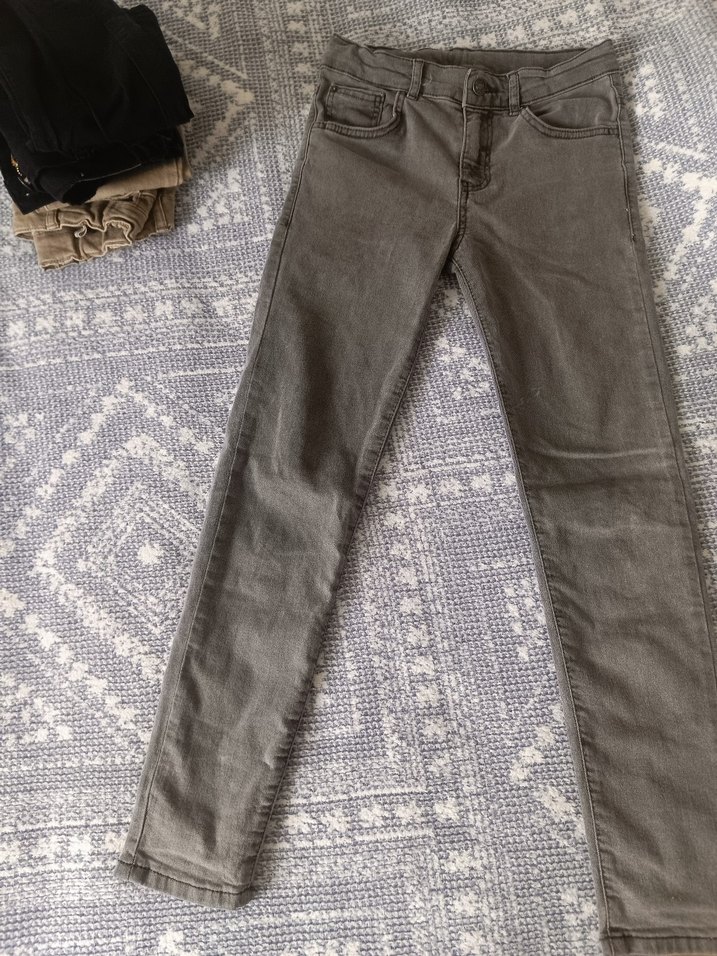 Gri Erkek Çocuk Denim Pantolon - Görsel 2