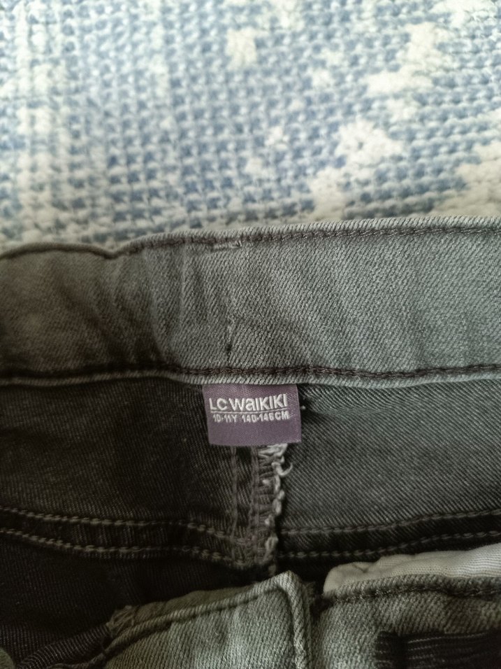 Gri Erkek Çocuk Denim Pantolon - Görsel 4