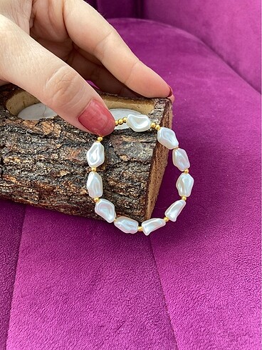 Tasarımcı El yapımı inci bileklik