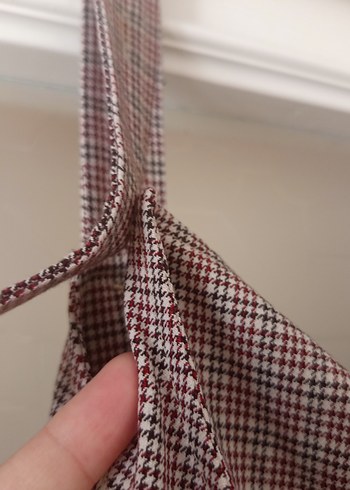 Düğmeli Salaş Hamile Midi Elbise - Görsel 6