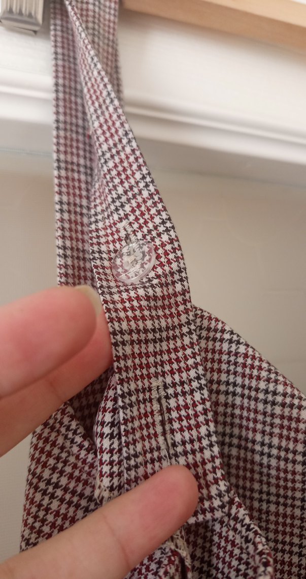 Düğmeli Salaş Hamile Midi Elbise - Görsel 5