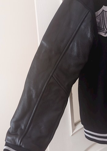 Erkek Siyah Deri Goth Ceket - Görsel 7