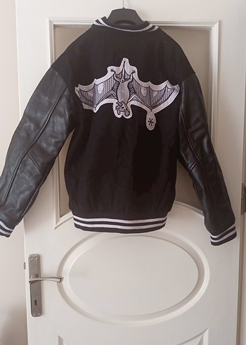 Erkek Siyah Deri Goth Ceket - Görsel 5