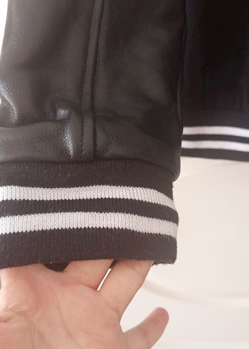 Erkek Siyah Deri Goth Ceket - Görsel 8