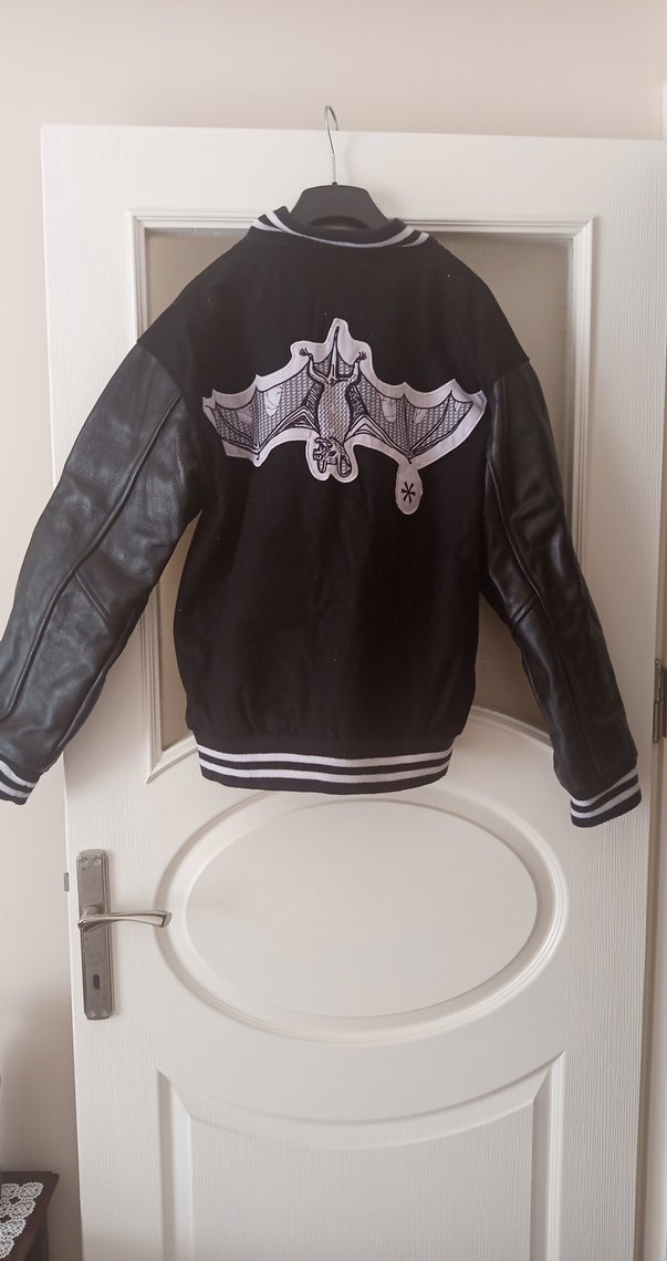 Erkek Siyah Deri Goth Ceket - Görsel 5