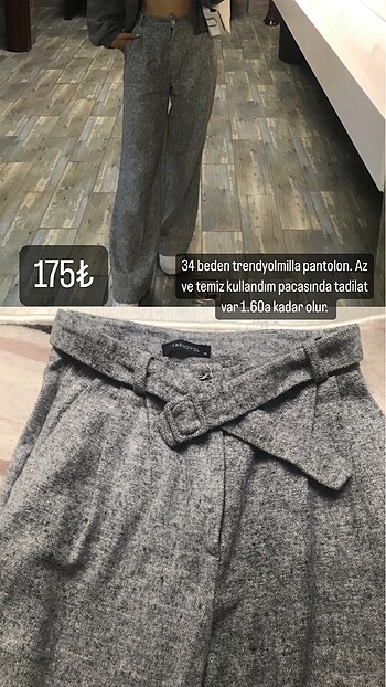 Kaşe Kumaş Pantolon