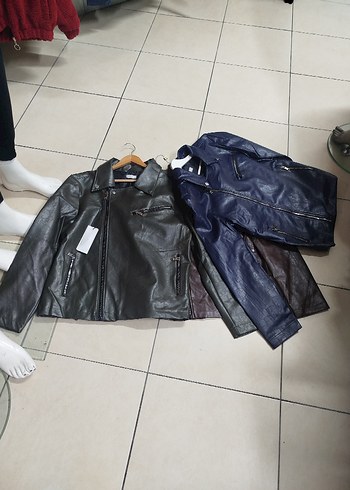 Christian Dior Kadın Kahverengi Deri Biker Ceket - Görsel 6