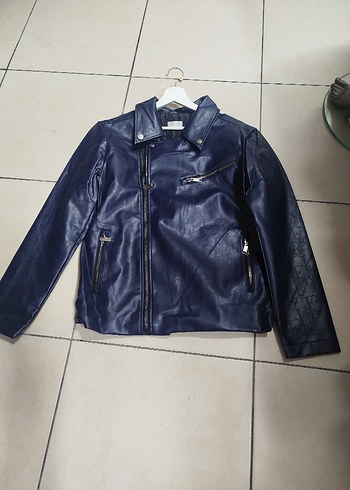 Christian Dior Kadın Kahverengi Deri Biker Ceket - Görsel 7