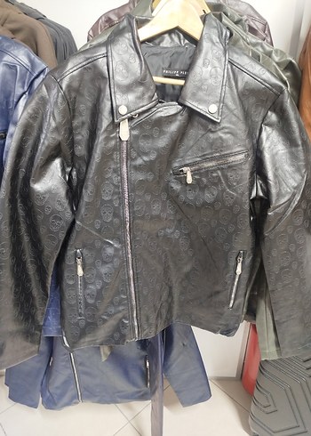 Christian Dior Kadın Kahverengi Deri Biker Ceket - Görsel 8