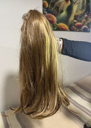 Bej Püsküllü Bohem Saç Aksesuarı - Görsel 2