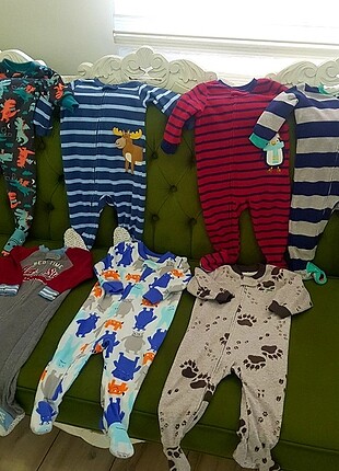 7 adet temiz Carters tulum 