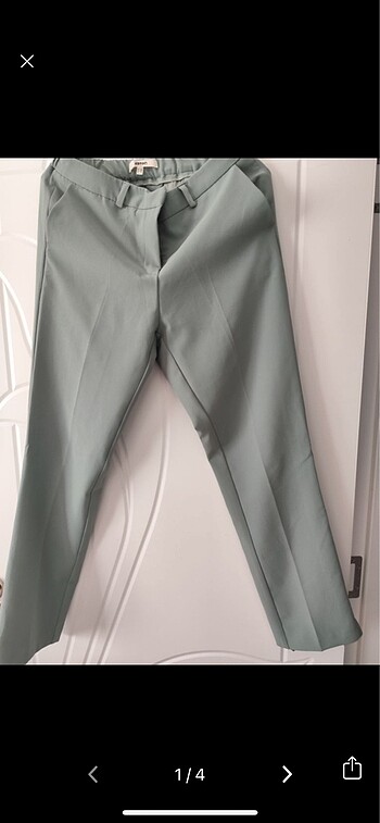 Yeşil kumaş pantolon