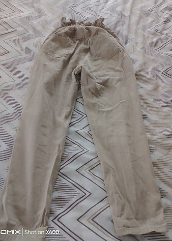 Bej Pamuklu  Salaş Pantolon - Görsel 2