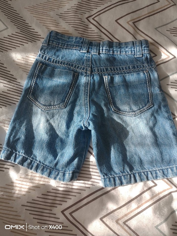 Erkek Kot Şort Bol Kesim Tokalı - Görsel 2