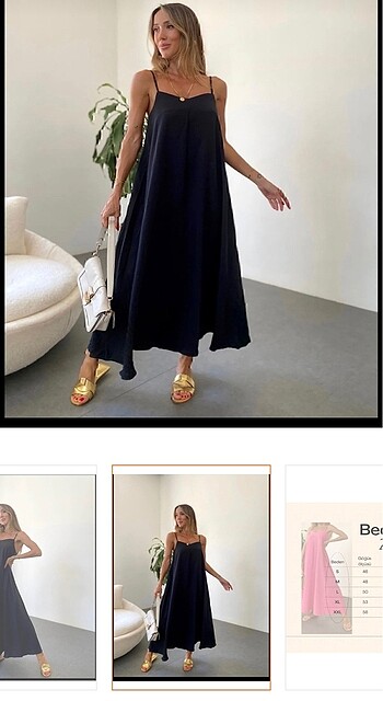 Zara AYROBİN KUMAŞ AYARLANABİLİR ASKILI UZUN ELBİSE