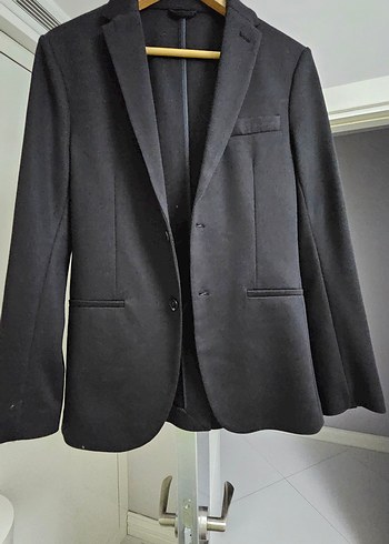 ZARA ORJINAL Siyah Erkek Takım Ceketi - Görsel 3