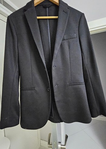 ZARA ORJINAL Siyah Erkek Takım Ceketi - Görsel 7