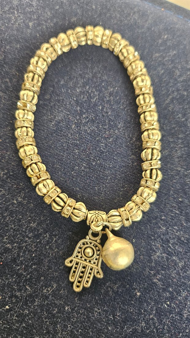 ROMA dan Gümüş Renk Boncuklu Bohem Bileklik - Görsel 2