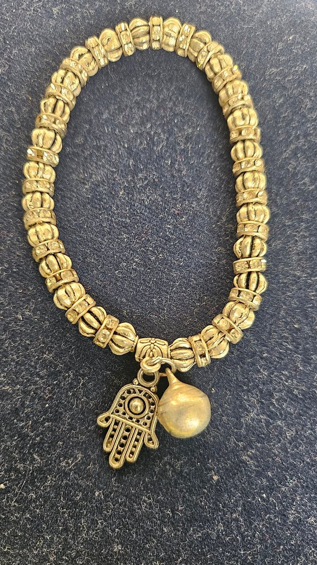 ROMA dan Gümüş Renk Boncuklu Bohem Bileklik - Görsel 3